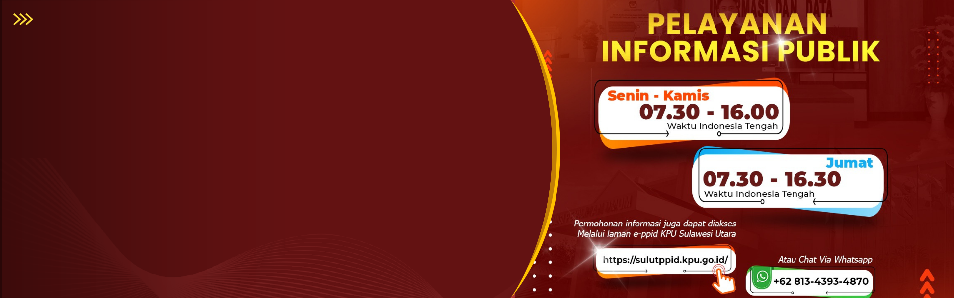 Jam Pelayanan Informasi Publik di KPU Provinsi Sulawesi Utara